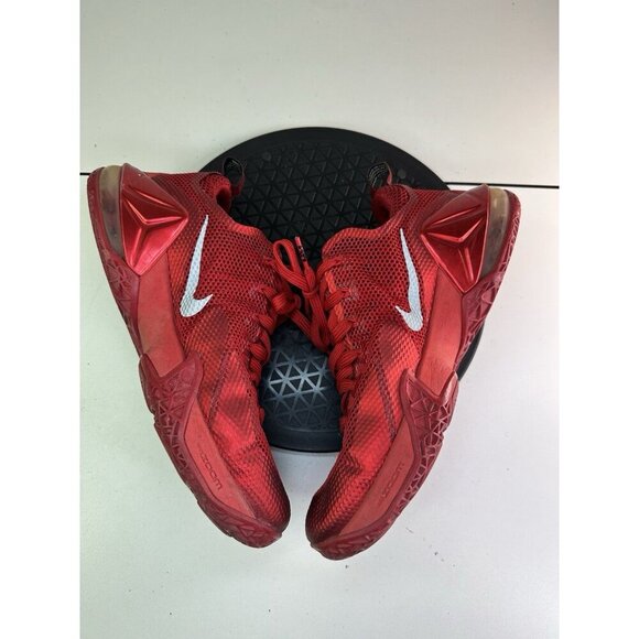 Size 9.5 - Nike LeBron 12 Low University Red - Picture 7 of 10